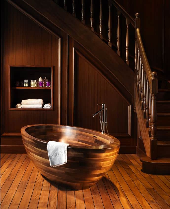 15 Wooden Bathtubs That Send You Back To Nature