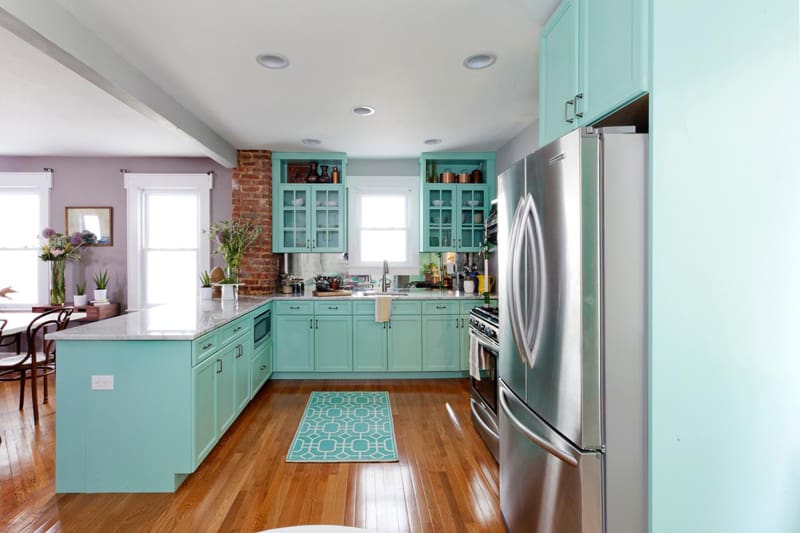 Ideas Of How To Use Turquoise In A Kitchen