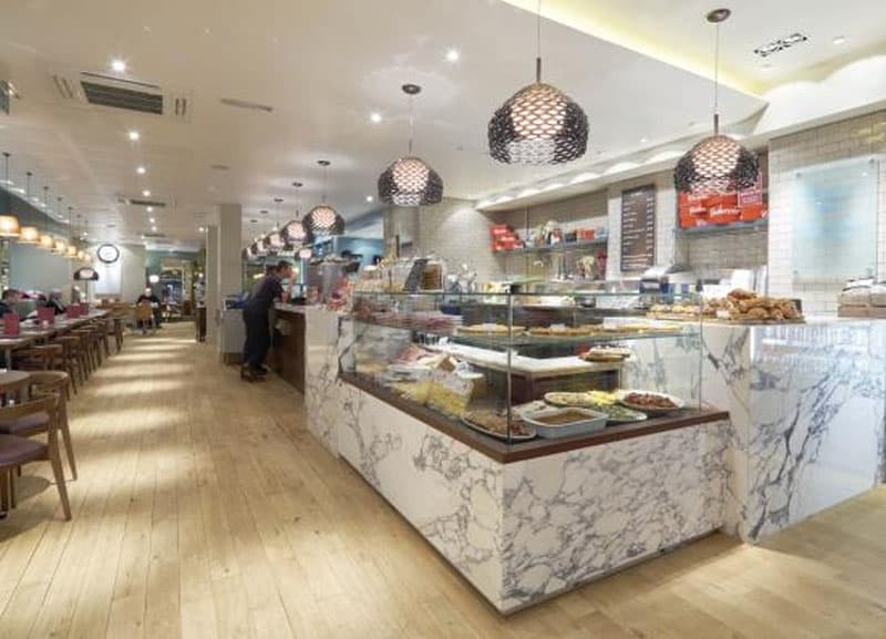 marble tiles as restaurant highlights