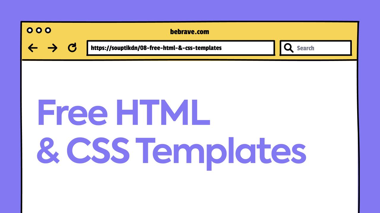 8 Free HTML and CSS Templates 👀