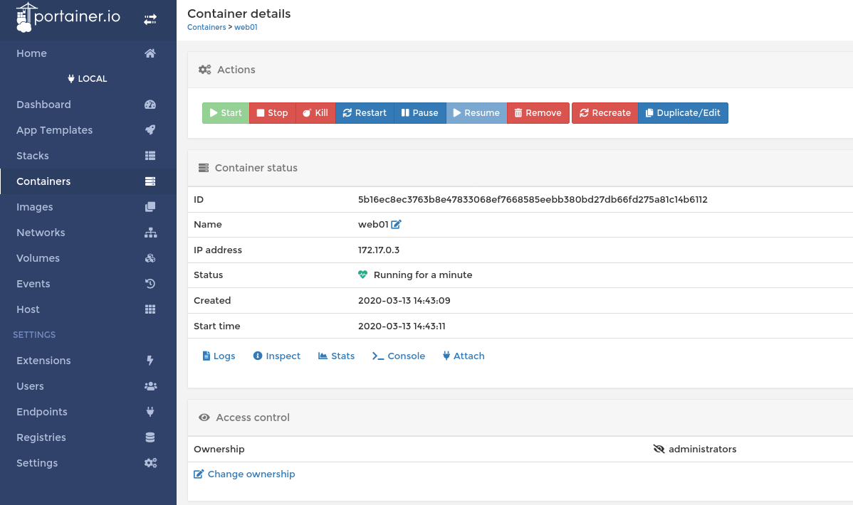 How to install Docker Web UI on Ubuntu 18.04