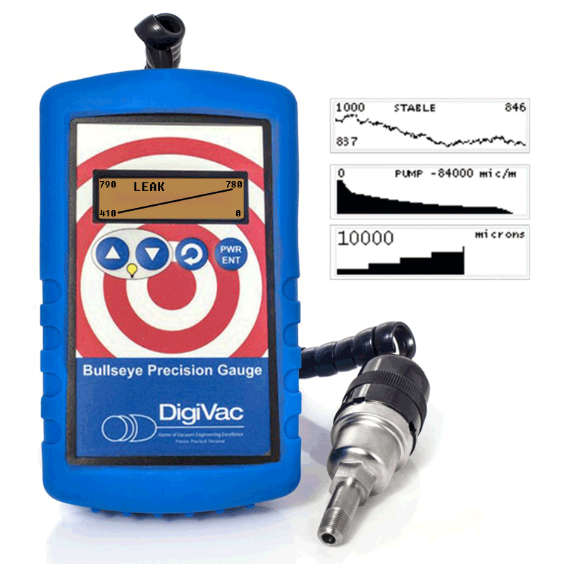 DigiVac Bluetooth Bullseye Gauge Portable Vacuum Gauge