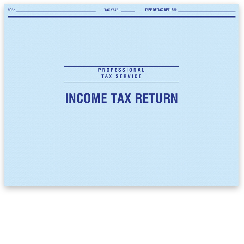 Client Tax Return File Folder