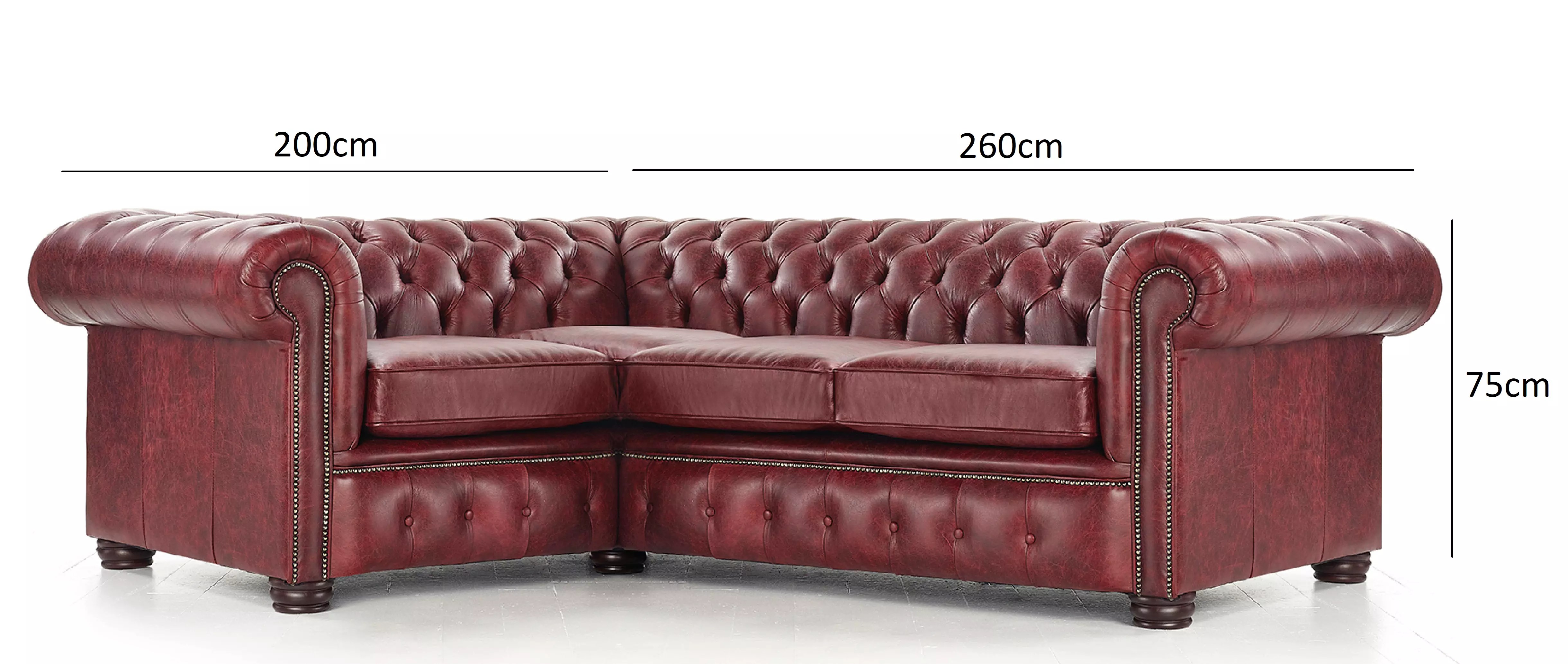 London Corner Sofa Distinctive Chesterfields USA
