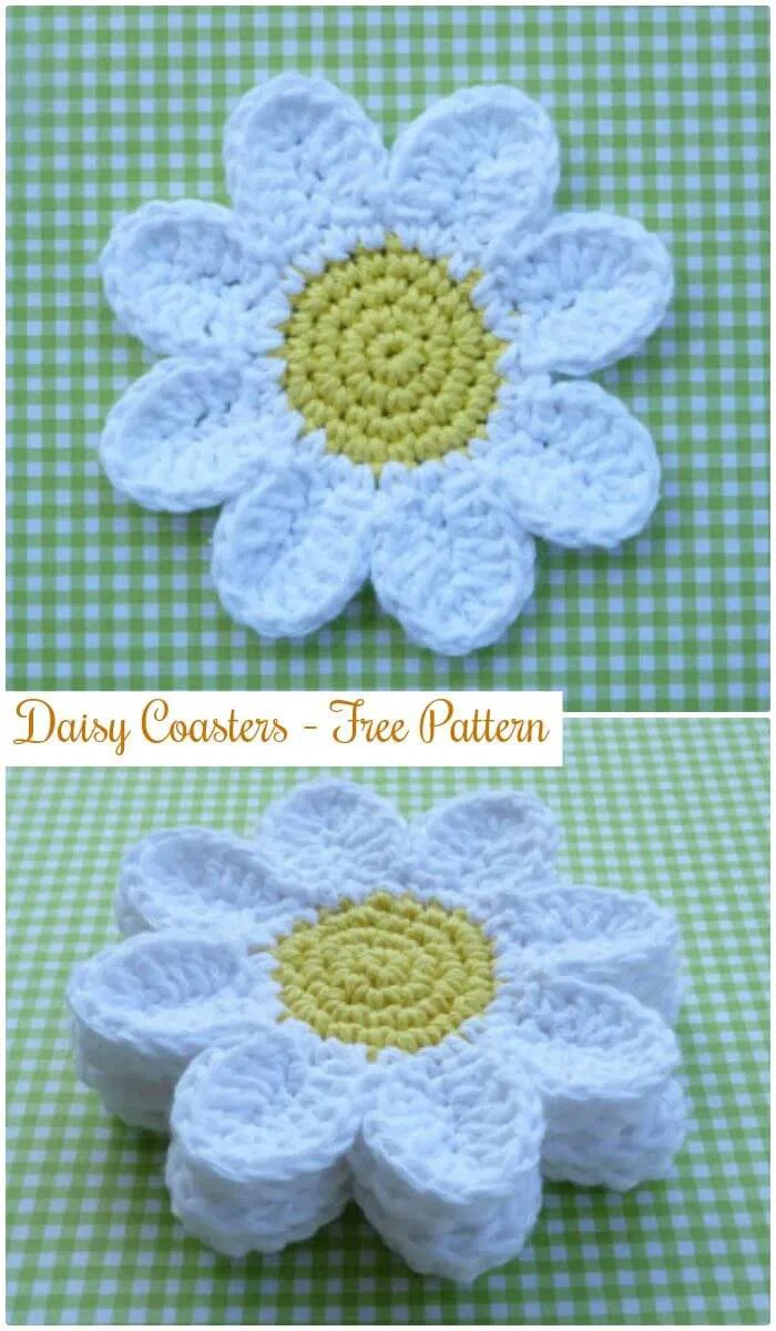 70 Easy Free Crochet Coaster Patterns for Beginners DIY & Crafts