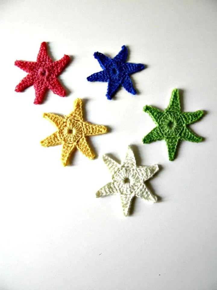 Crochet Star Patterns / 37 Free Crochet Start Stitch DIY Crafts