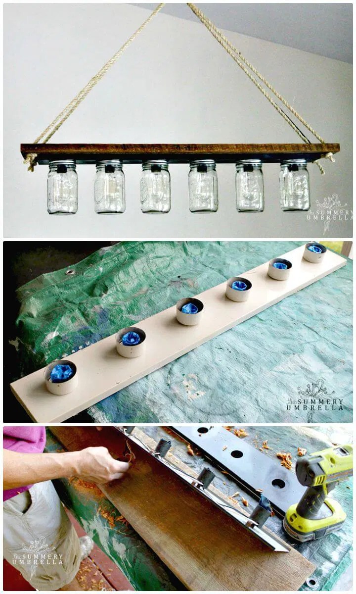 DIY Mason Jar Lights 74 Best Ideas to Light up Your Home DIY & Crafts