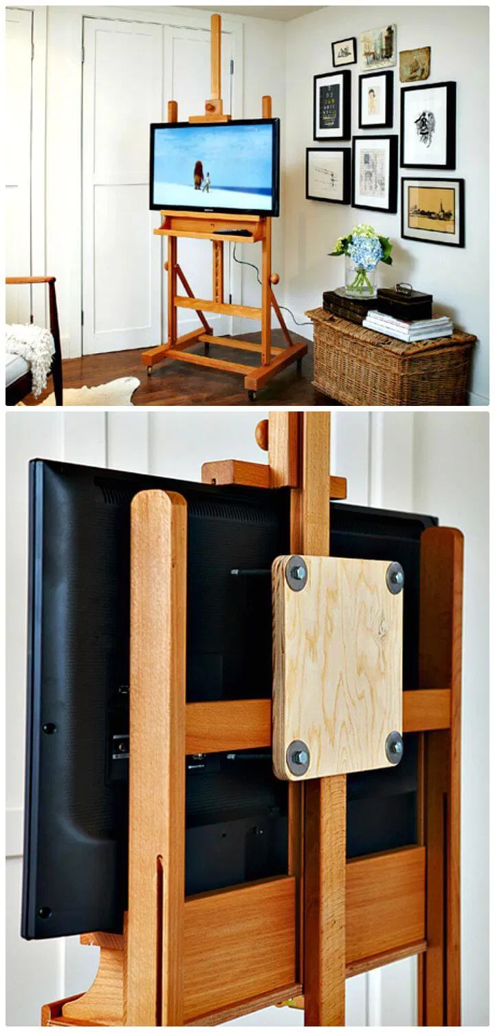 42 DIY TV Stand Plans That Are Easy To Build & Cheap ⋆ DIY Crafts