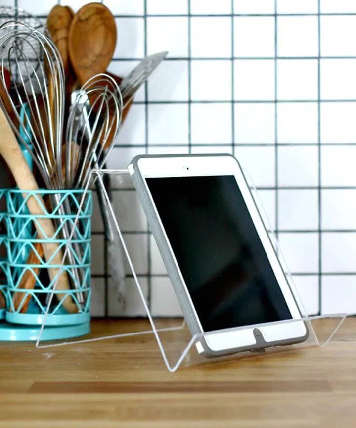 20 DIY Tablet Stand Ideas DIY iPad Stand and Holder
