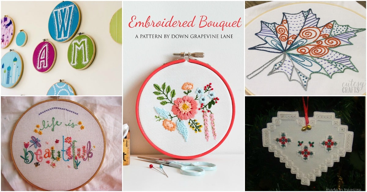 25 Easy Embroidery Projects For Beginners With Free