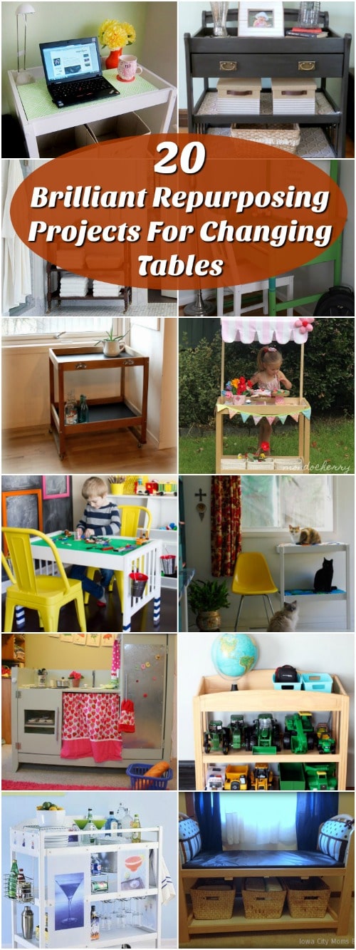 20 Brilliant Repurposing Projects For Changing Tables DIY & Crafts