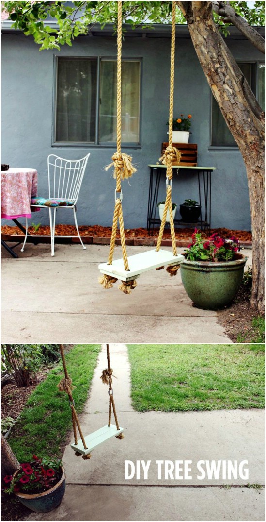 26 DIY Swings That Turn Your Backyard Into A Playground DIY & Crafts