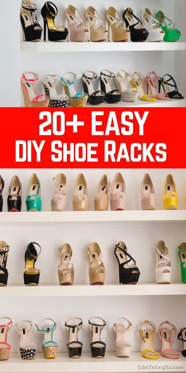 20 Simple DIY Shoe Racks & Organizers You’ll Love