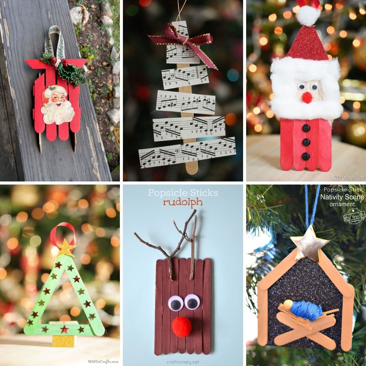 35+ Adorable Christmas Craft Stick Projects for Kids DIY & Crafts