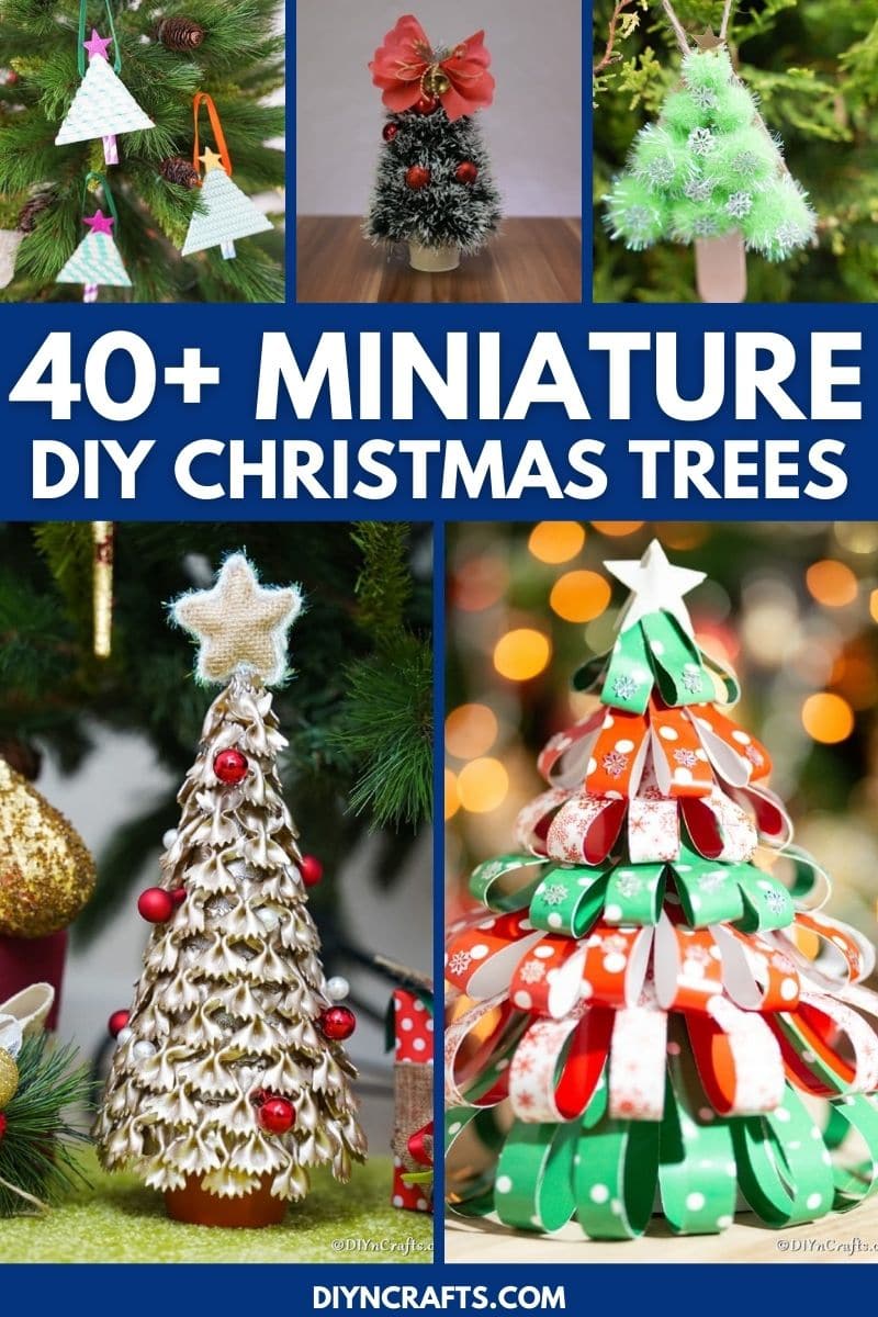 40+ Festive Mini Christmas Tree Decorations and Ornaments