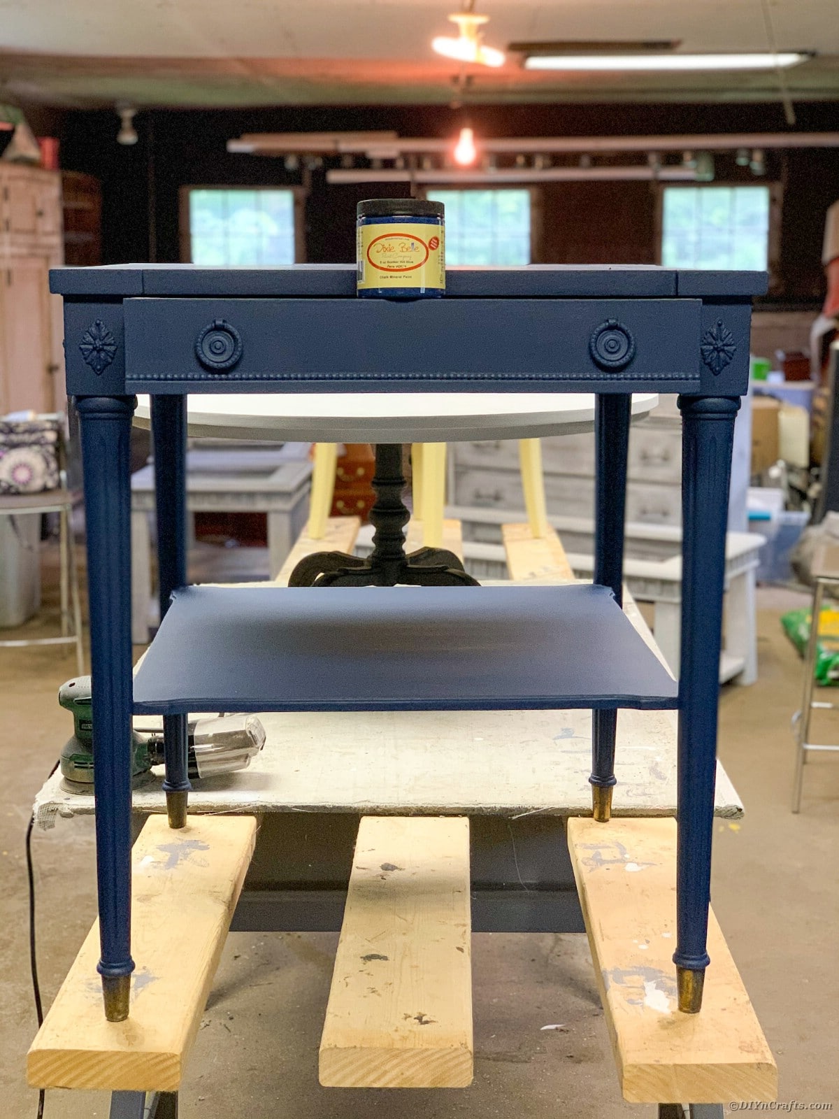 Metallic Finish Rustic Side Table Restoration Tutorial DIY & Crafts