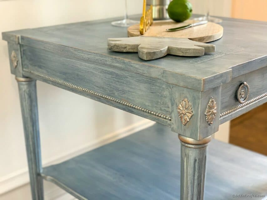 Metallic Finish Rustic Side Table Restoration Tutorial DIY & Crafts