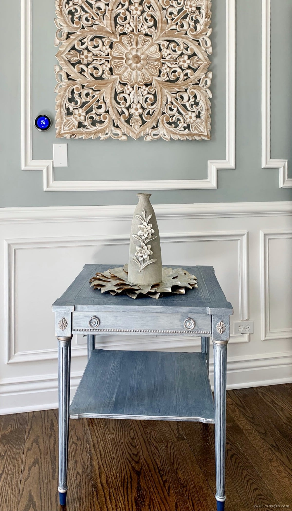 Metallic Finish Rustic Side Table Restoration Tutorial DIY & Crafts