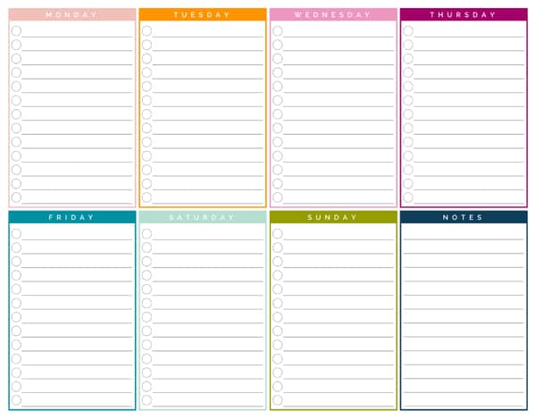 15 Printable Weekly Schedule Templates For Everyone to Utilize