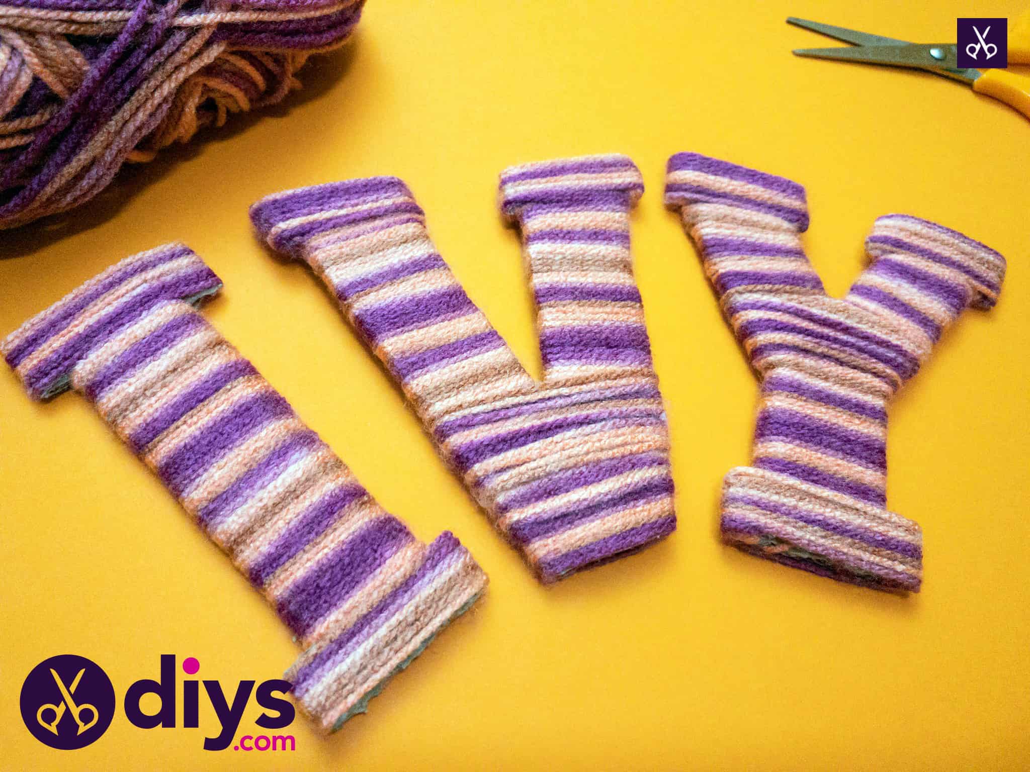 How to Make Yarn Letters