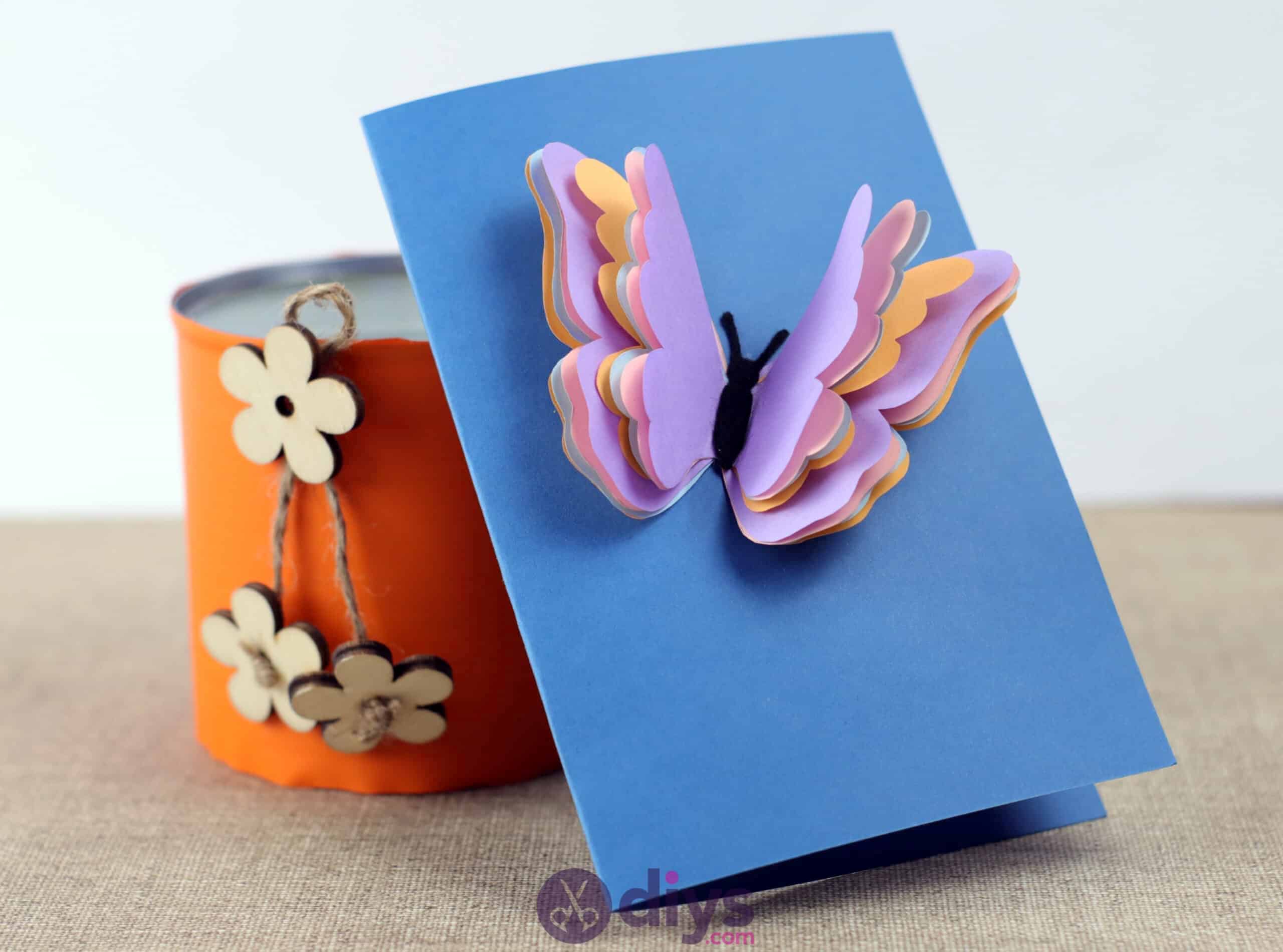 DIY 3D Paper Butterfly Card