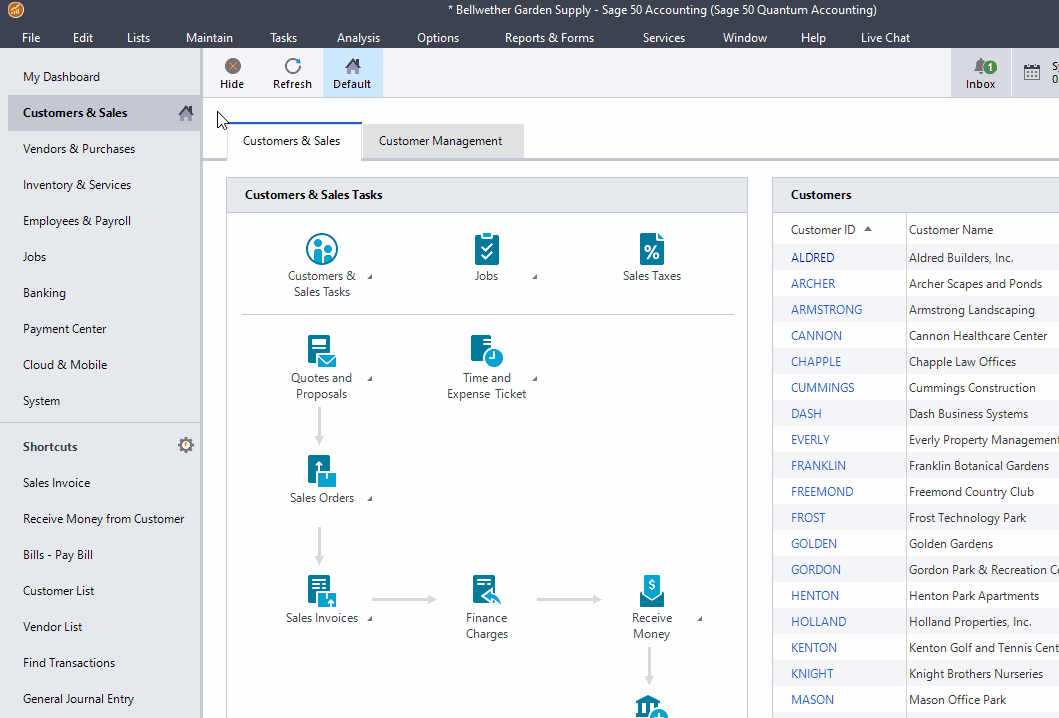 Connecting to Sage 50cloud Accounting US Getting Started