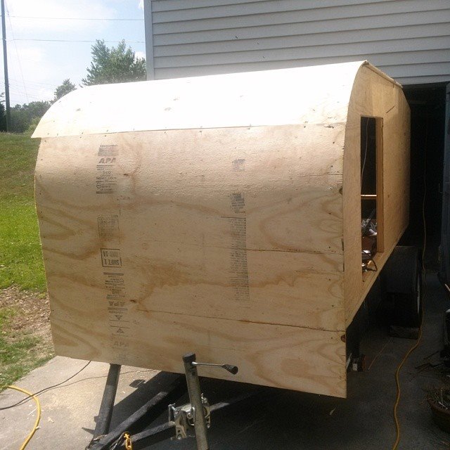 DIY Teardrop Camper Made From Recycled Materials