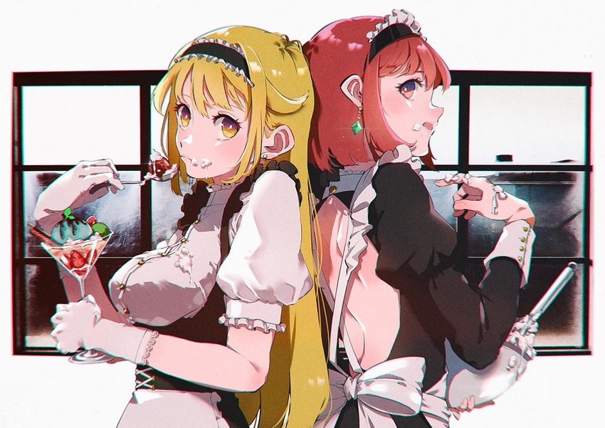 pyra and mythra (xenoblade chronicles and 1 more) drawn by shiomi_(lowrise) Danbooru