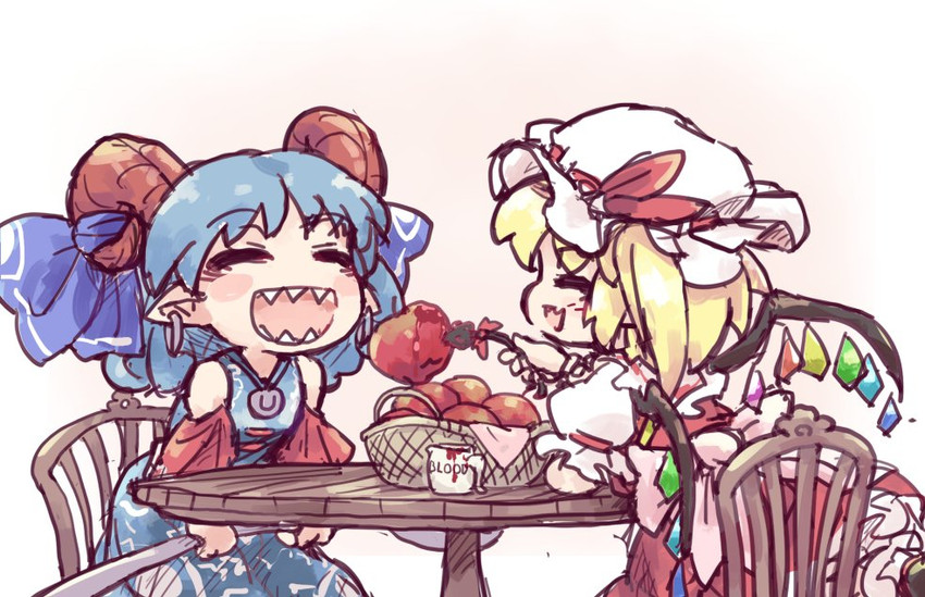 flandre scarlet and toutetsu yuuma (touhou) drawn by isu_(is88) Danbooru
