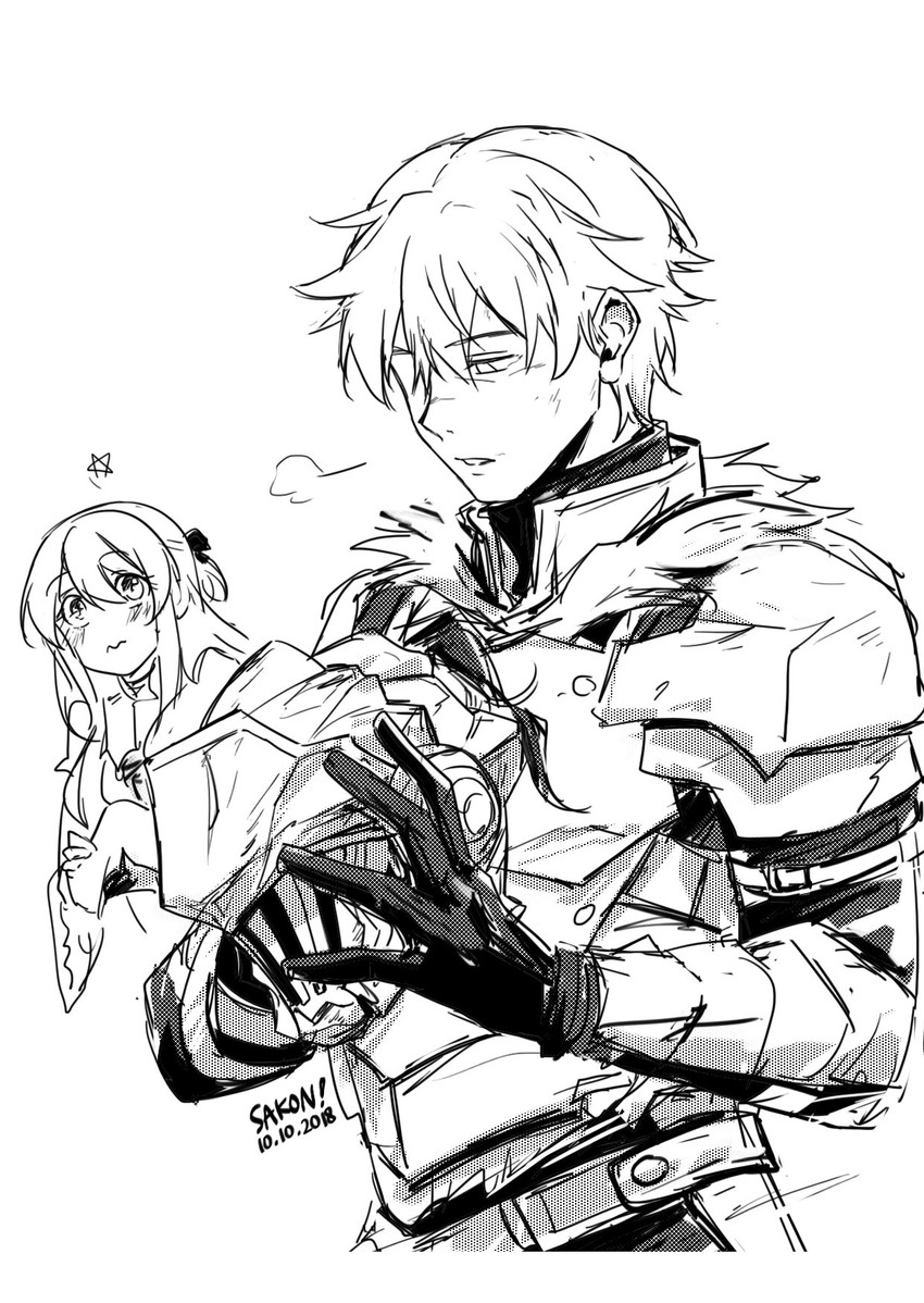 priestess and goblin slayer (goblin slayer!) drawn by sakon04 | Danbooru