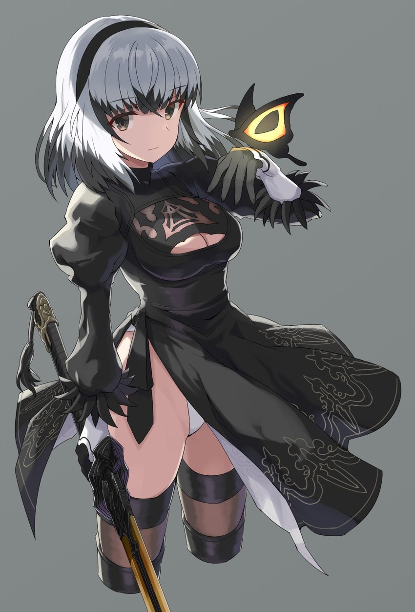 yorha no. 2 type b and satsuki yomi (nier and 2 more) drawn by pera