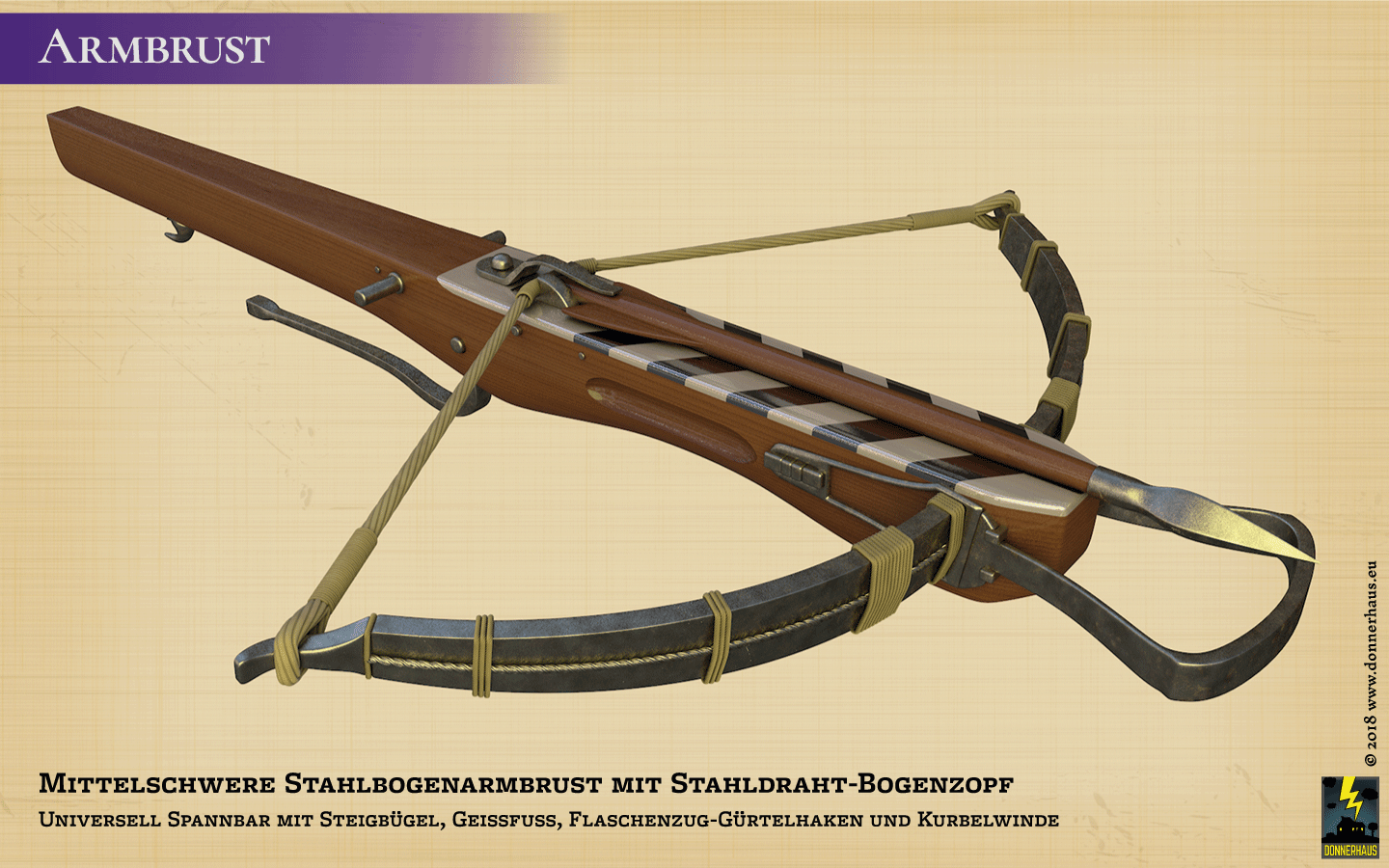 Waffenkunde Die mittelalterliche Armbrust Donnerhaus