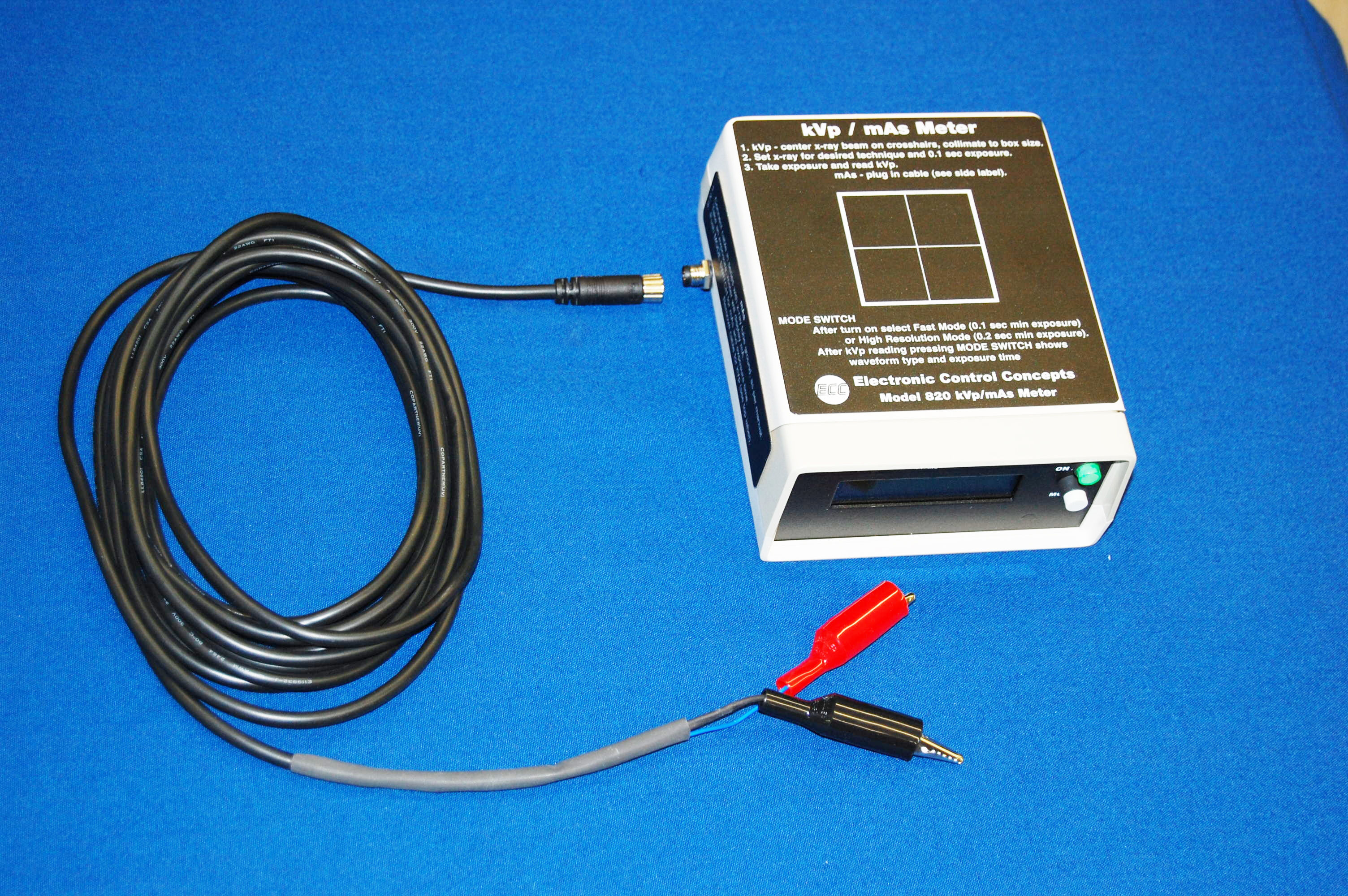 Electronic Control Concepts Model 820 Kvp Mas Meter Radiation Meter