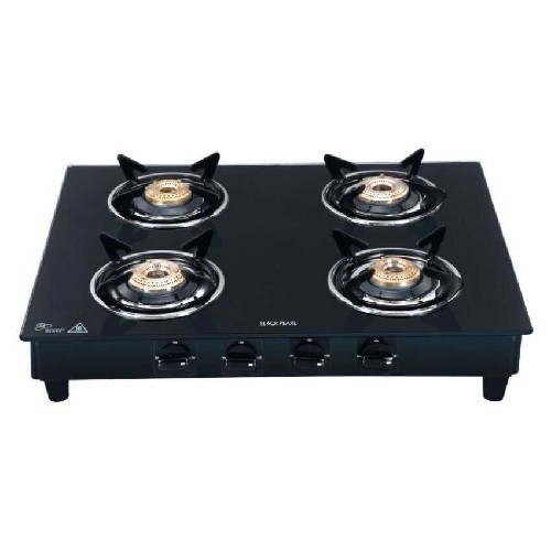Order Prestige Marvel Plus 4 Burner Glass Top Gas Stove, GTM 04, Black