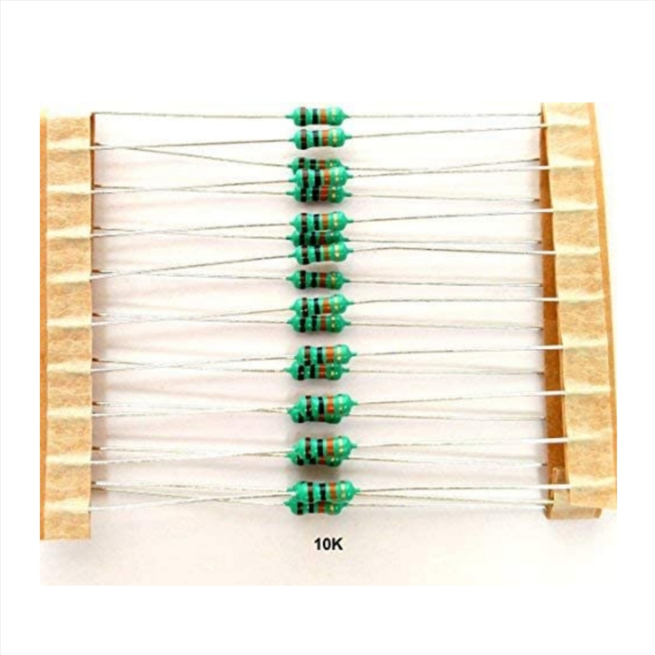 Order 50 PCS 10K OHM RESISTORS .25 WATT WITH TOLERANCE 5 Online From