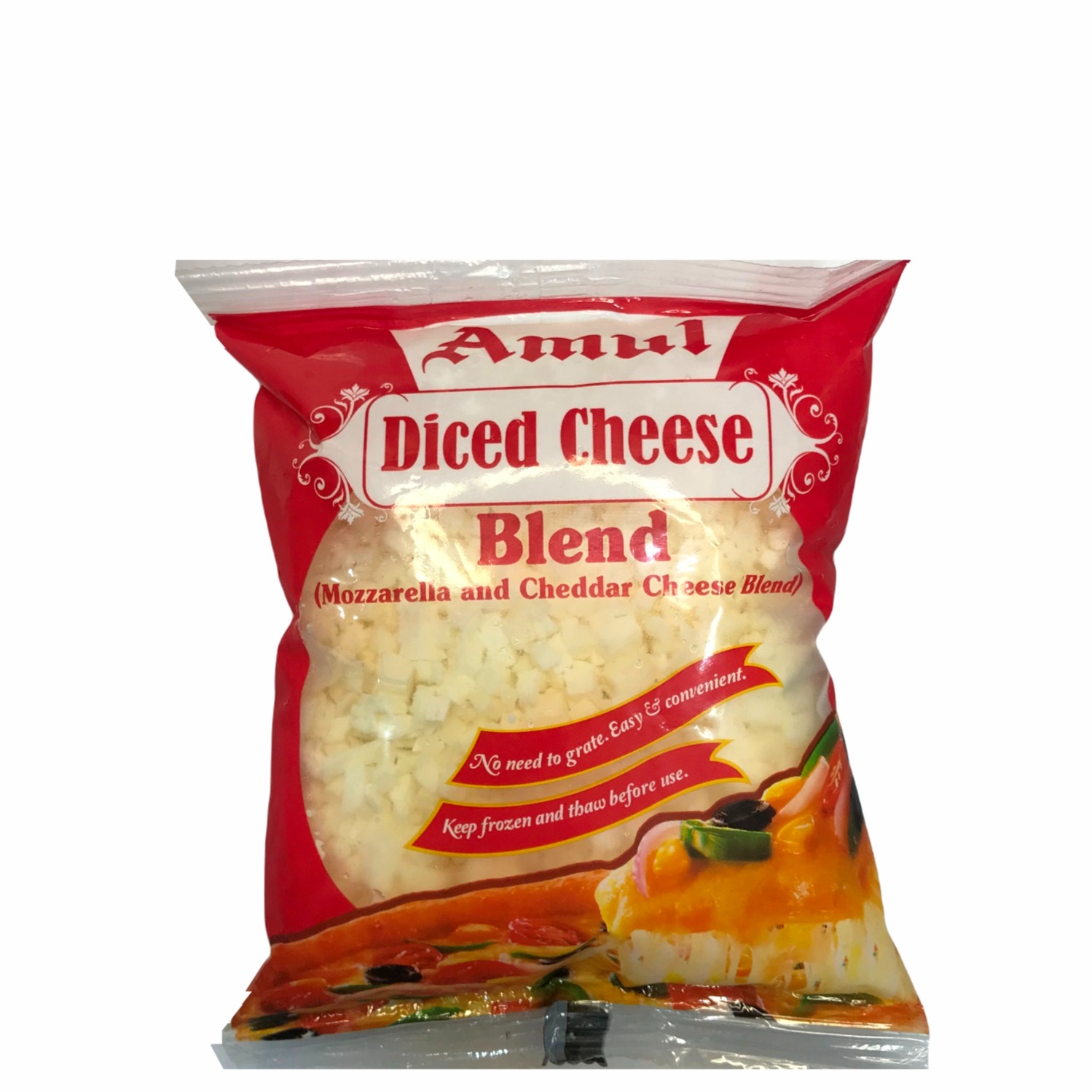 Amul Diced Cheese Blend Grated (Mozzarella Cheddar Cheese, 43 OFF