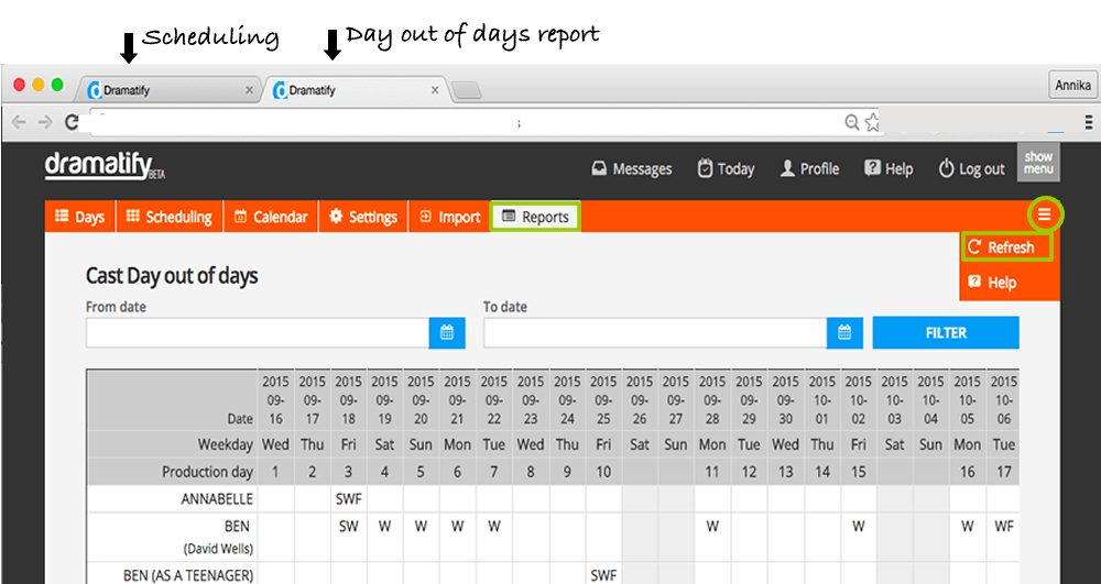 Planning and scheduling your TV or film production
