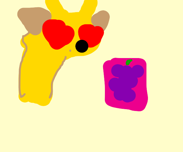 Giraffe vomiting Cake Drawception