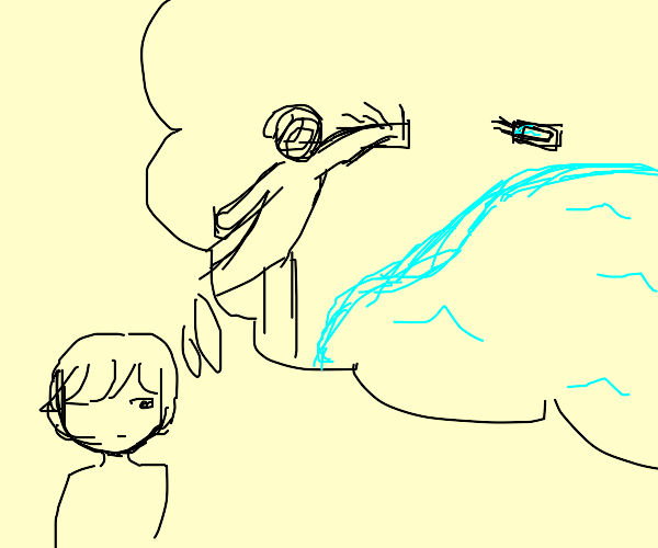 i might go and throw my phone into the lake Drawception