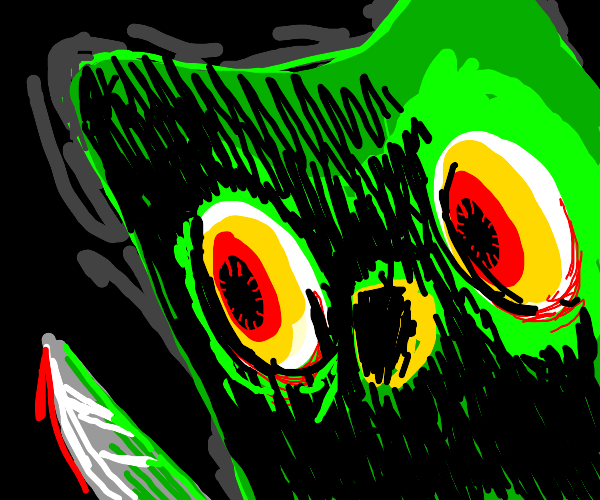 Owl Vomiting Drawception