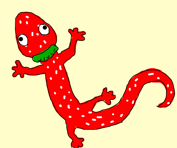 Lizard with Glasses Drawception