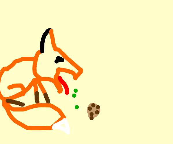 Fox eating a Potato Drawception