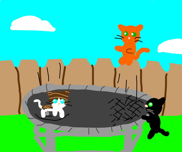 2 rats on a lemon trampoline Drawception