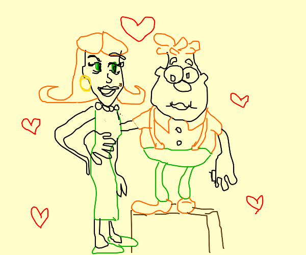 carl wheezier x jimmy's mom Drawception