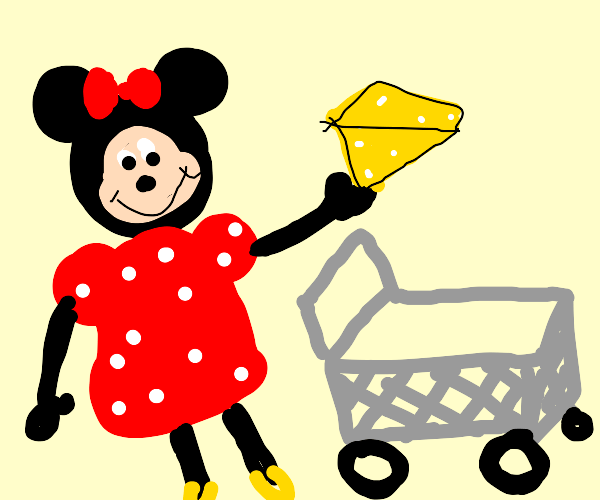 Minnie Mouse in a Store Drawception