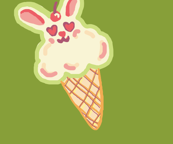 Bunny ice cream come Drawception