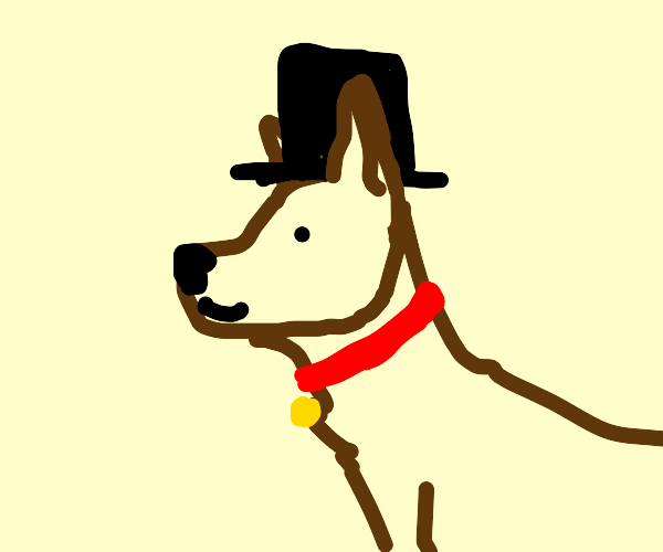 Doggy wearing a Hat Drawception