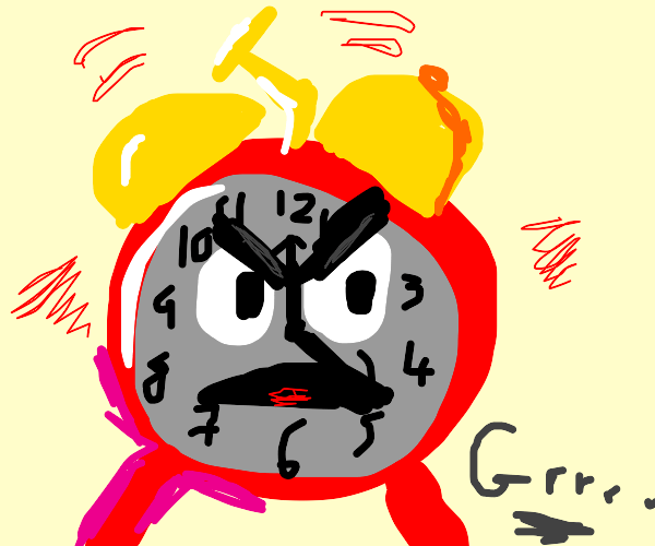 Evil Alarm Clock Drawception