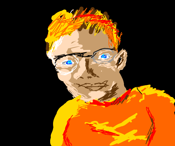 The annoying kid from The Polar Express Drawception