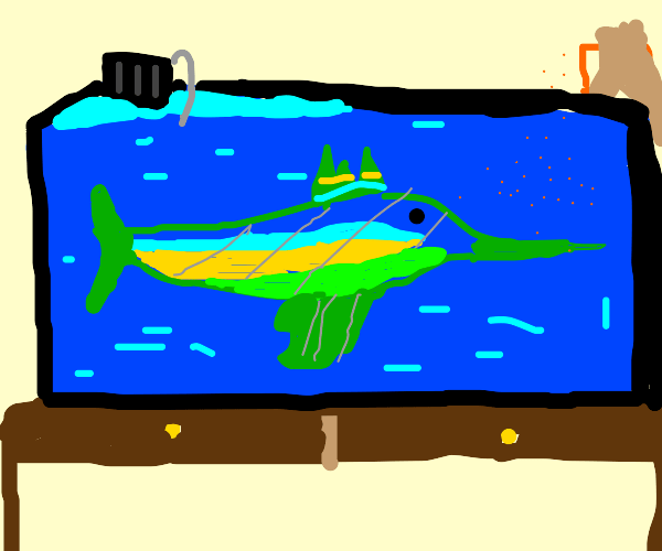 Pet Swordfish Drawception